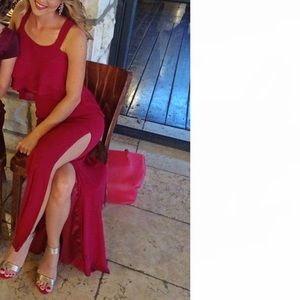 Bridesmaids Burgundy Dress 2-Piece Size 0